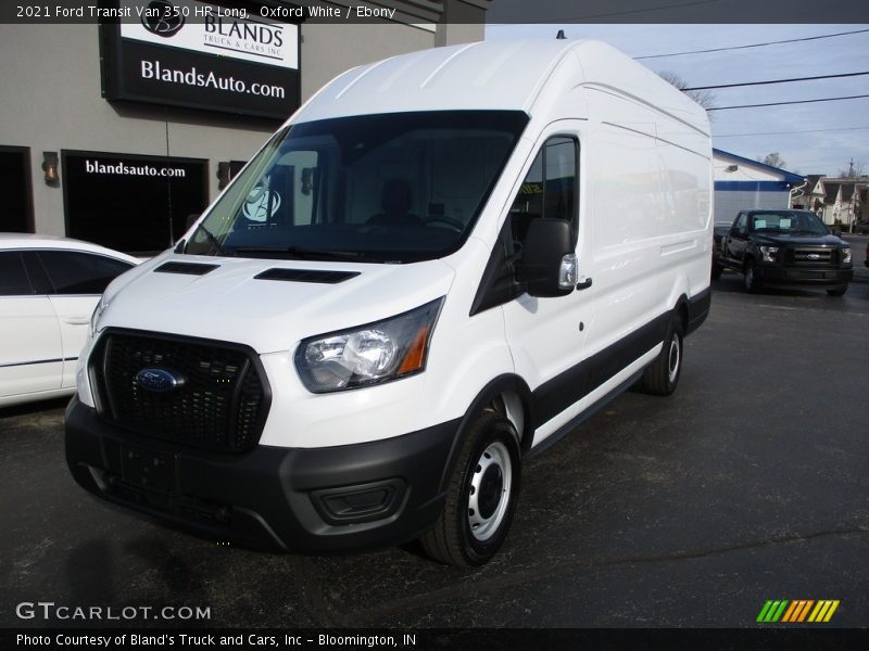Oxford White / Ebony 2021 Ford Transit Van 350 HR Long