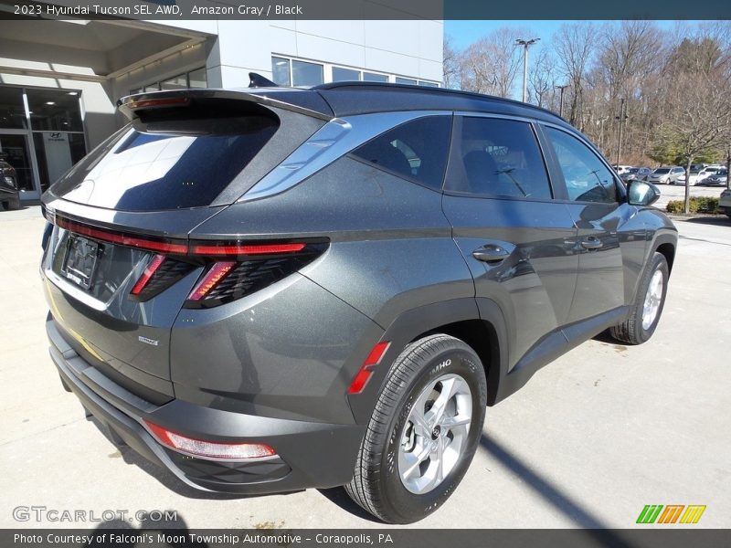Amazon Gray / Black 2023 Hyundai Tucson SEL AWD