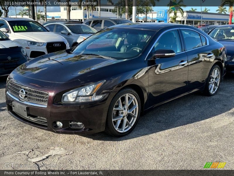 Crimson Black / Charcoal 2011 Nissan Maxima 3.5 S