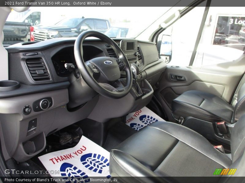 Oxford White / Ebony 2021 Ford Transit Van 350 HR Long