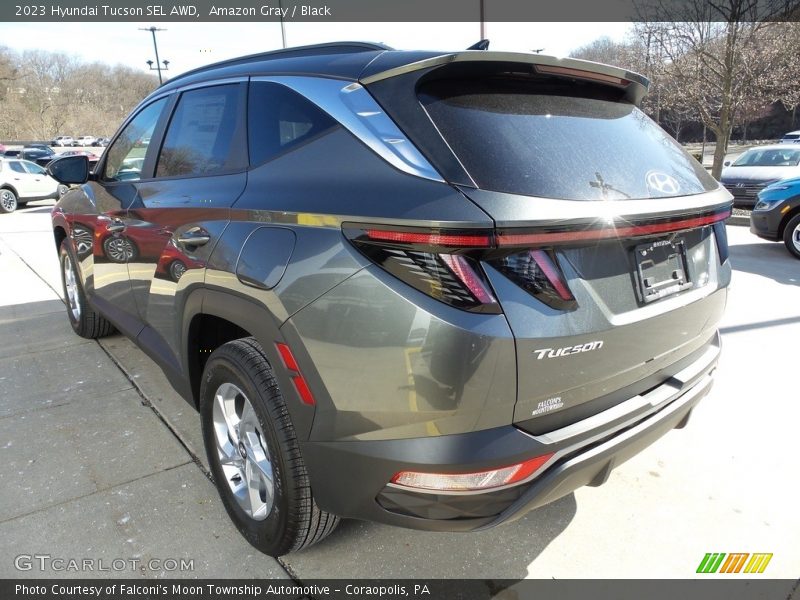 Amazon Gray / Black 2023 Hyundai Tucson SEL AWD