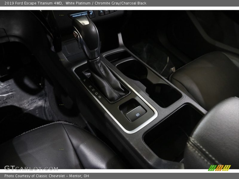 White Platinum / Chromite Gray/Charcoal Black 2019 Ford Escape Titanium 4WD