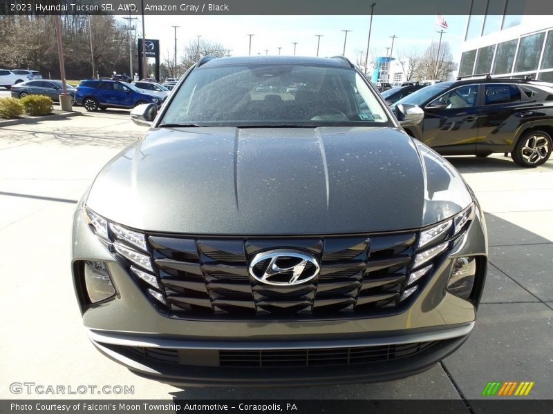 Amazon Gray / Black 2023 Hyundai Tucson SEL AWD