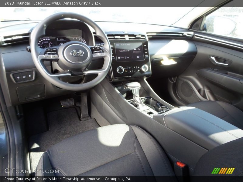 Amazon Gray / Black 2023 Hyundai Tucson SEL AWD