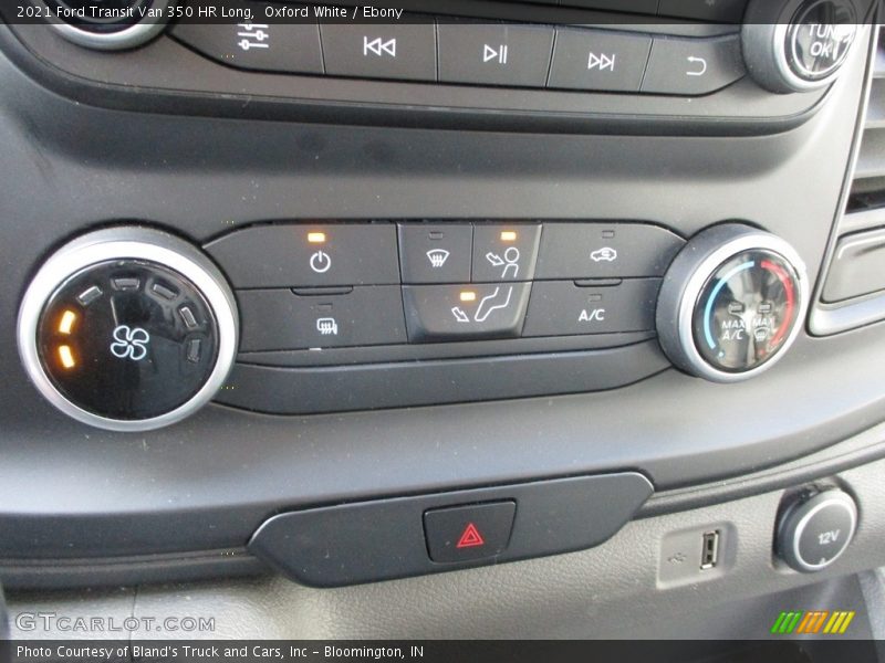 Oxford White / Ebony 2021 Ford Transit Van 350 HR Long