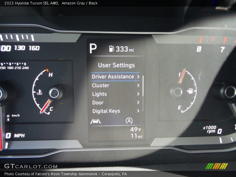 Amazon Gray / Black 2023 Hyundai Tucson SEL AWD