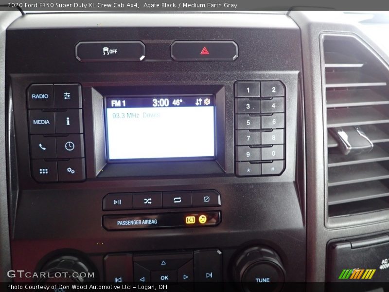 Agate Black / Medium Earth Gray 2020 Ford F350 Super Duty XL Crew Cab 4x4