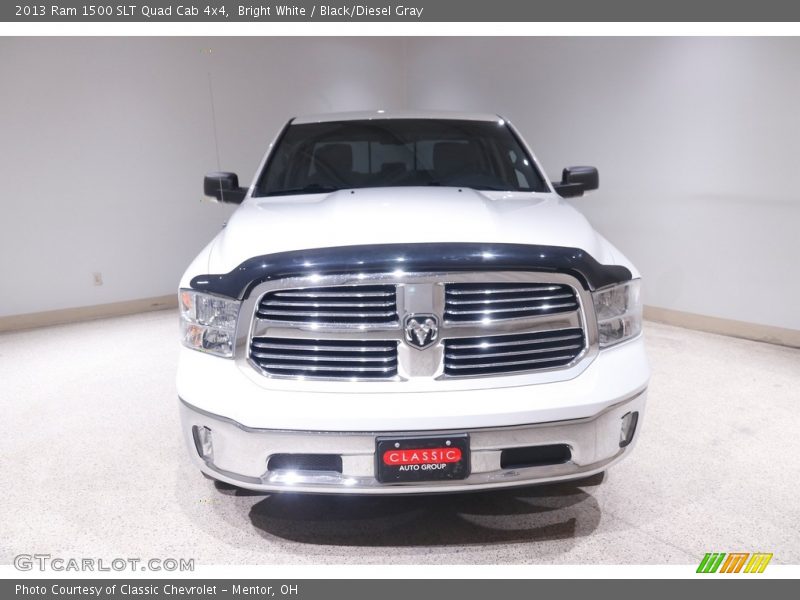 Bright White / Black/Diesel Gray 2013 Ram 1500 SLT Quad Cab 4x4