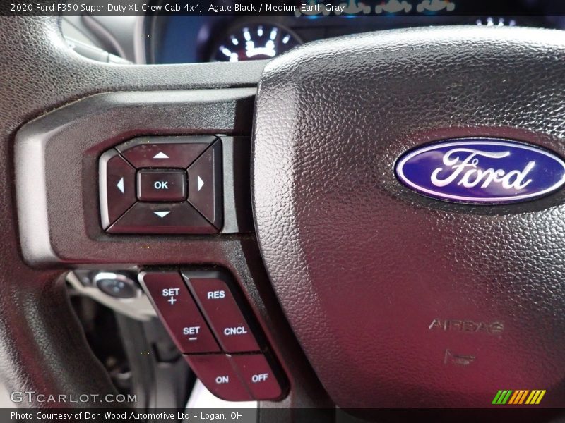 Agate Black / Medium Earth Gray 2020 Ford F350 Super Duty XL Crew Cab 4x4