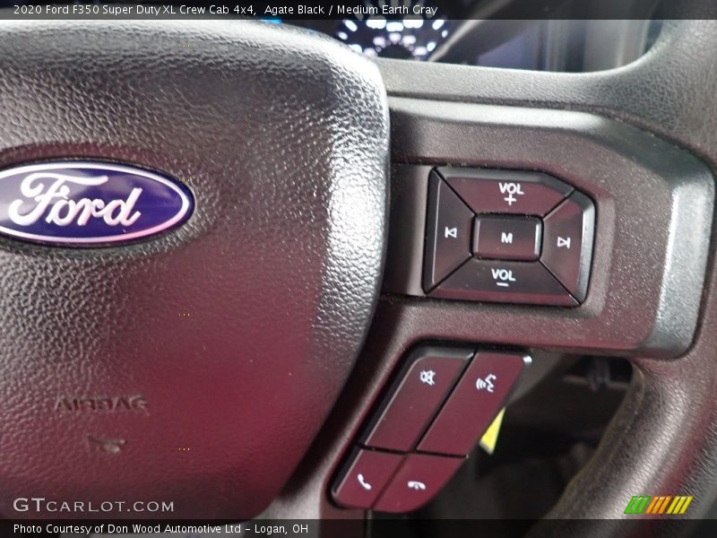 Agate Black / Medium Earth Gray 2020 Ford F350 Super Duty XL Crew Cab 4x4