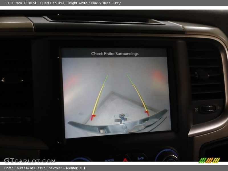 Bright White / Black/Diesel Gray 2013 Ram 1500 SLT Quad Cab 4x4
