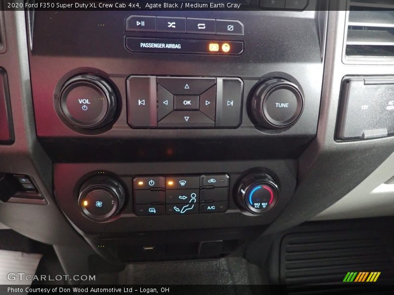 Agate Black / Medium Earth Gray 2020 Ford F350 Super Duty XL Crew Cab 4x4