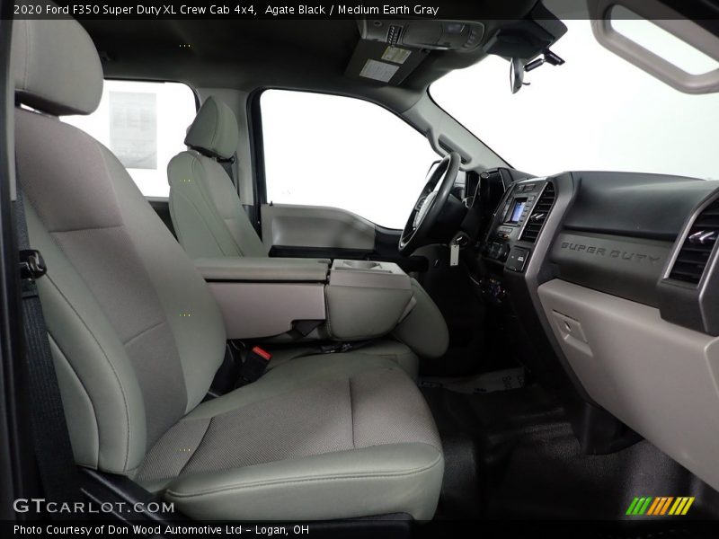 Agate Black / Medium Earth Gray 2020 Ford F350 Super Duty XL Crew Cab 4x4