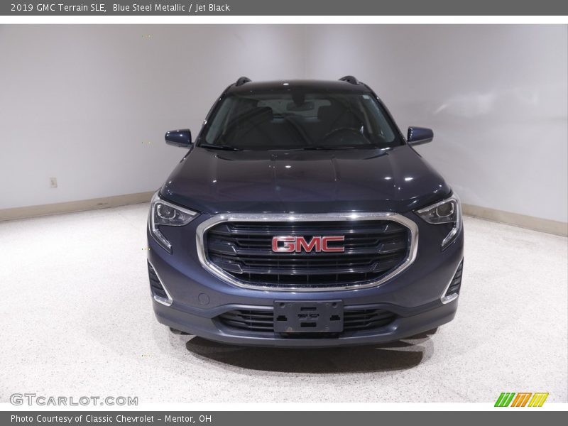 Blue Steel Metallic / Jet Black 2019 GMC Terrain SLE