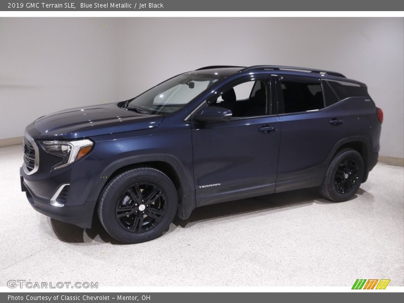 Blue Steel Metallic / Jet Black 2019 GMC Terrain SLE