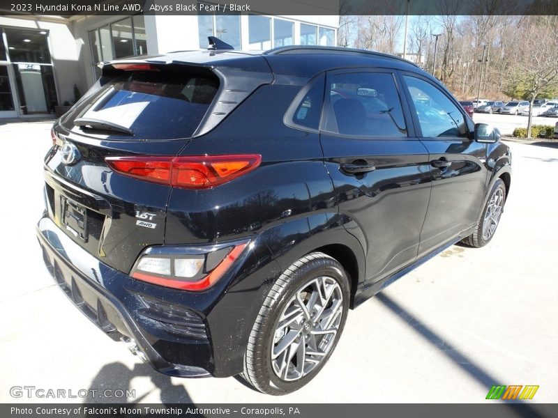 Abyss Black Pearl / Black 2023 Hyundai Kona N Line AWD