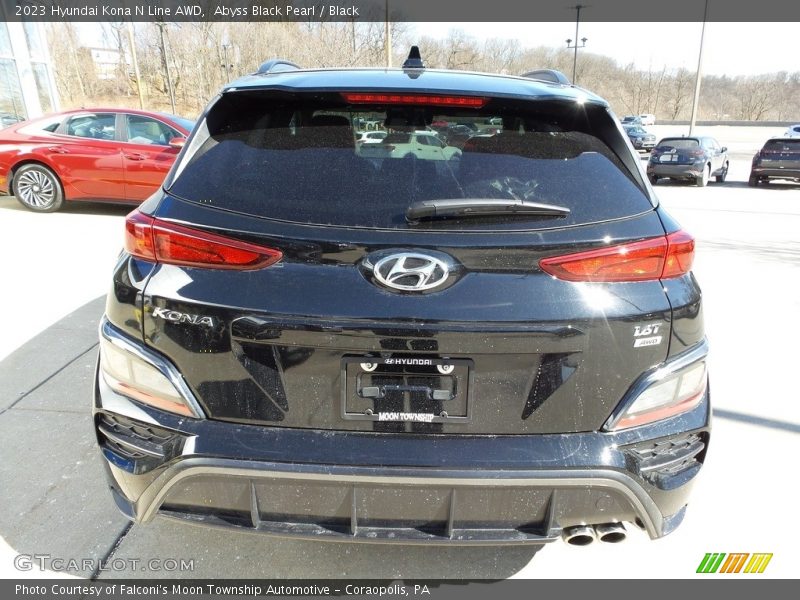 Abyss Black Pearl / Black 2023 Hyundai Kona N Line AWD