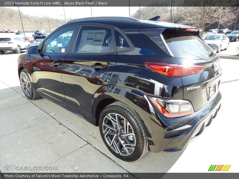 Abyss Black Pearl / Black 2023 Hyundai Kona N Line AWD