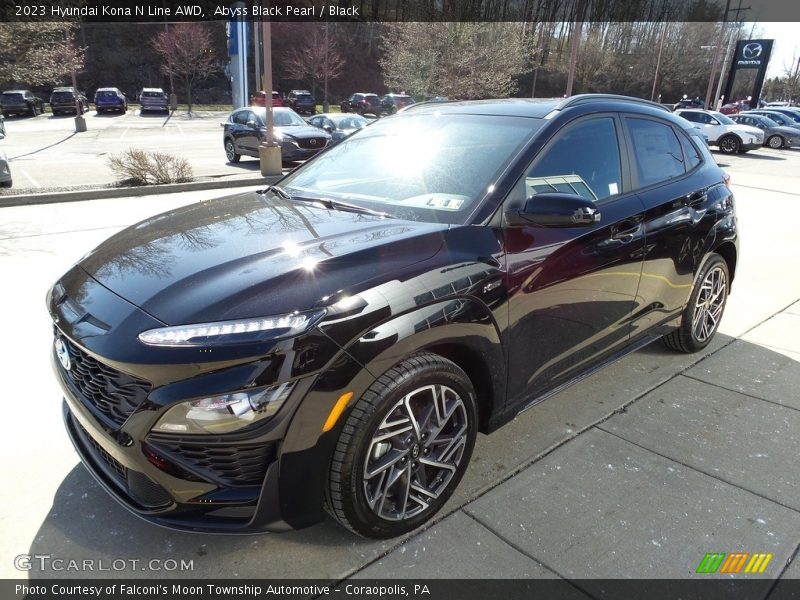 Abyss Black Pearl / Black 2023 Hyundai Kona N Line AWD