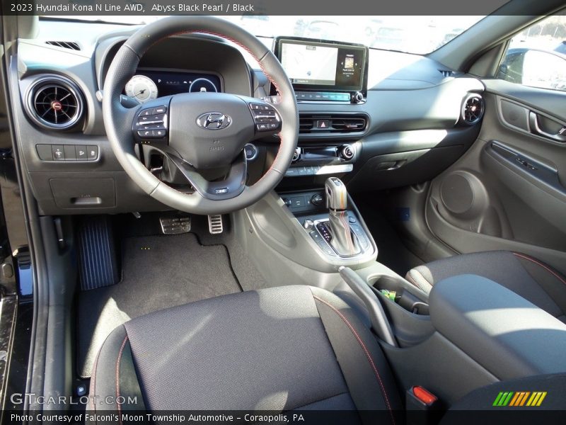 Abyss Black Pearl / Black 2023 Hyundai Kona N Line AWD