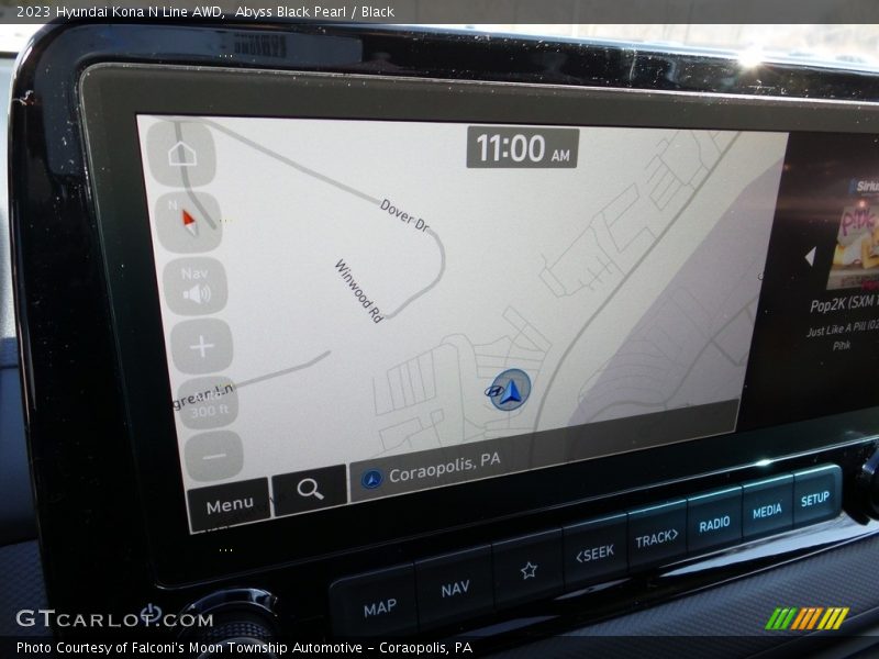 Abyss Black Pearl / Black 2023 Hyundai Kona N Line AWD