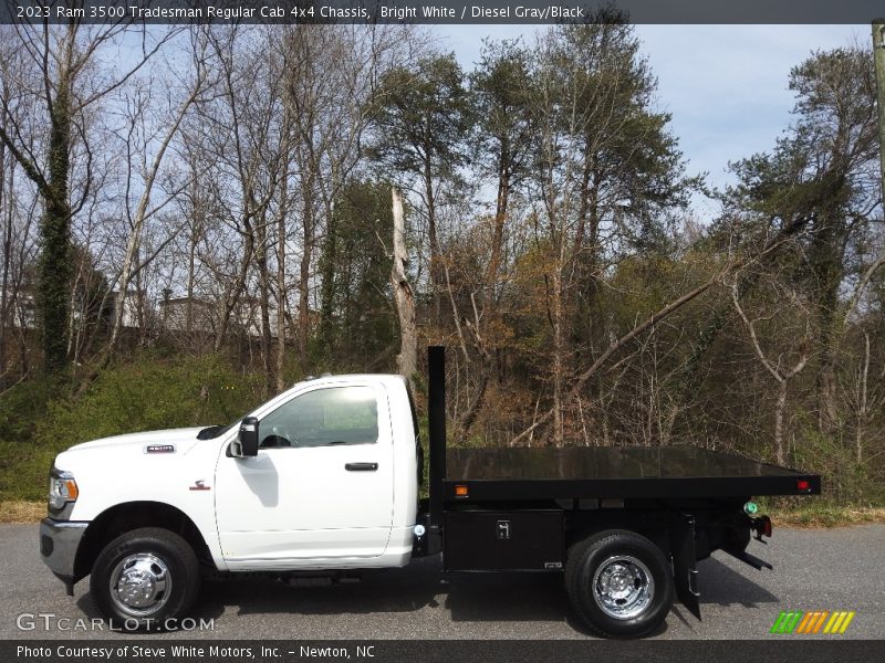 Bright White / Diesel Gray/Black 2023 Ram 3500 Tradesman Regular Cab 4x4 Chassis
