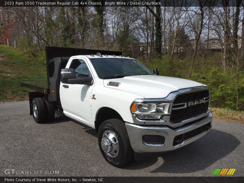 Bright White / Diesel Gray/Black 2023 Ram 3500 Tradesman Regular Cab 4x4 Chassis