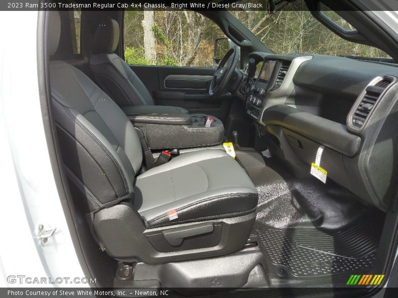 Bright White / Diesel Gray/Black 2023 Ram 3500 Tradesman Regular Cab 4x4 Chassis