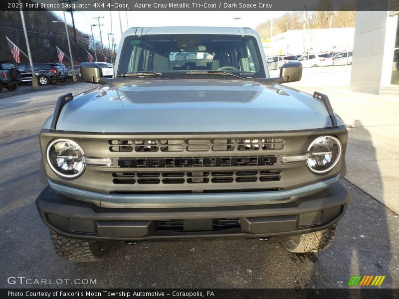 Azure Gray Metallic Tri-Coat / Dark Space Gray 2023 Ford Bronco Sasquatch 4X4 4-Door