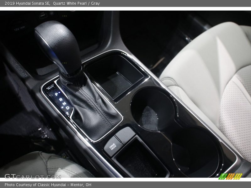 Quartz White Pearl / Gray 2019 Hyundai Sonata SE
