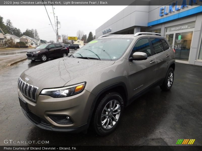 Light Brownstone Pearl / Black 2020 Jeep Cherokee Latitude Plus 4x4