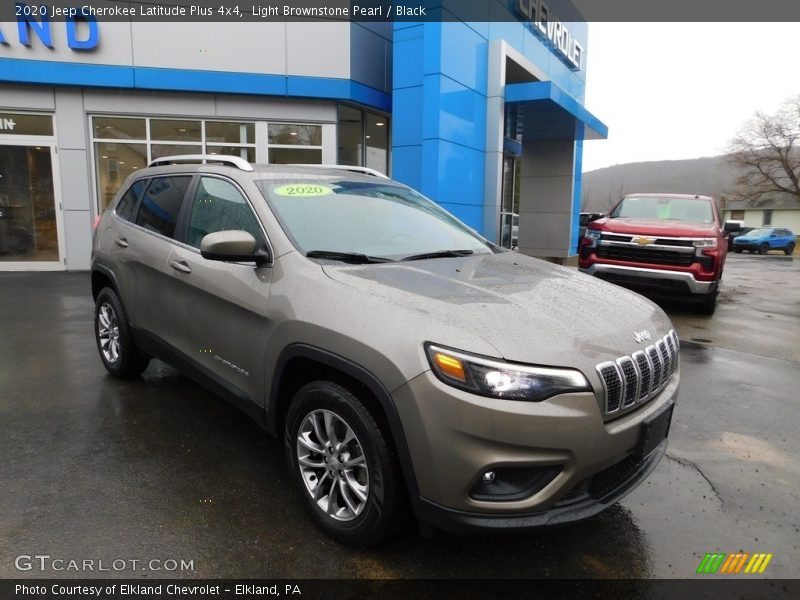 Light Brownstone Pearl / Black 2020 Jeep Cherokee Latitude Plus 4x4
