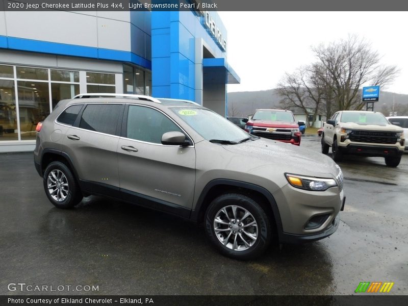 Light Brownstone Pearl / Black 2020 Jeep Cherokee Latitude Plus 4x4