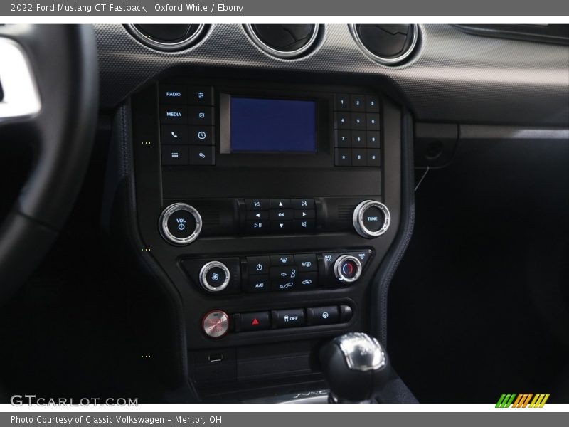 Controls of 2022 Mustang GT Fastback