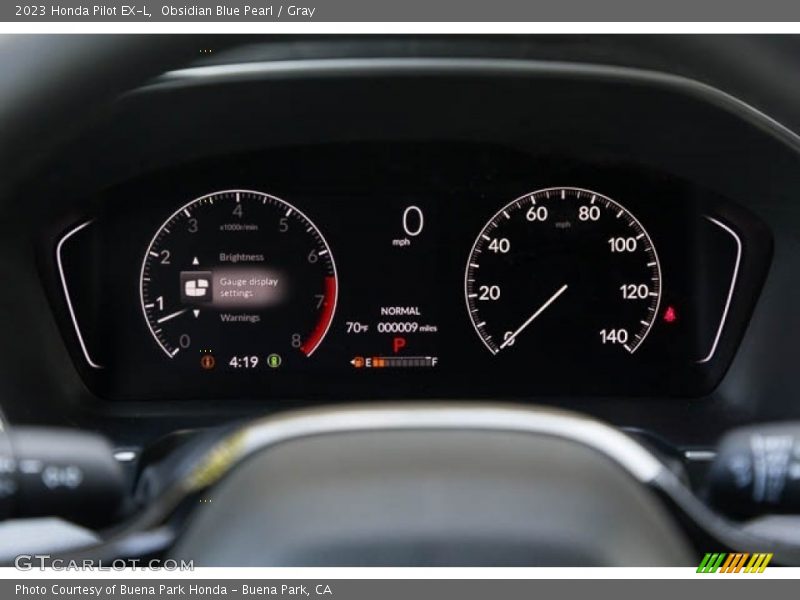  2023 Pilot EX-L EX-L Gauges