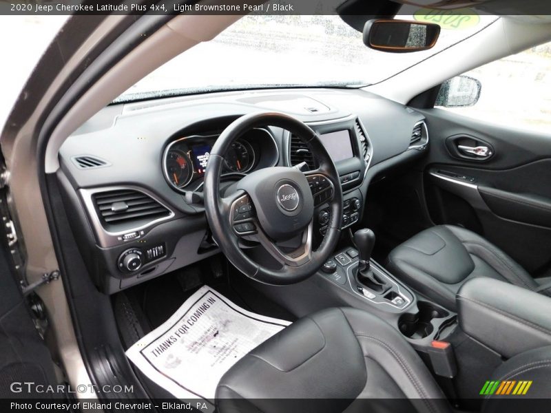 Light Brownstone Pearl / Black 2020 Jeep Cherokee Latitude Plus 4x4