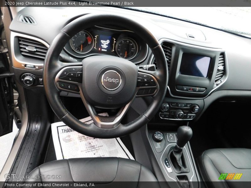 Light Brownstone Pearl / Black 2020 Jeep Cherokee Latitude Plus 4x4