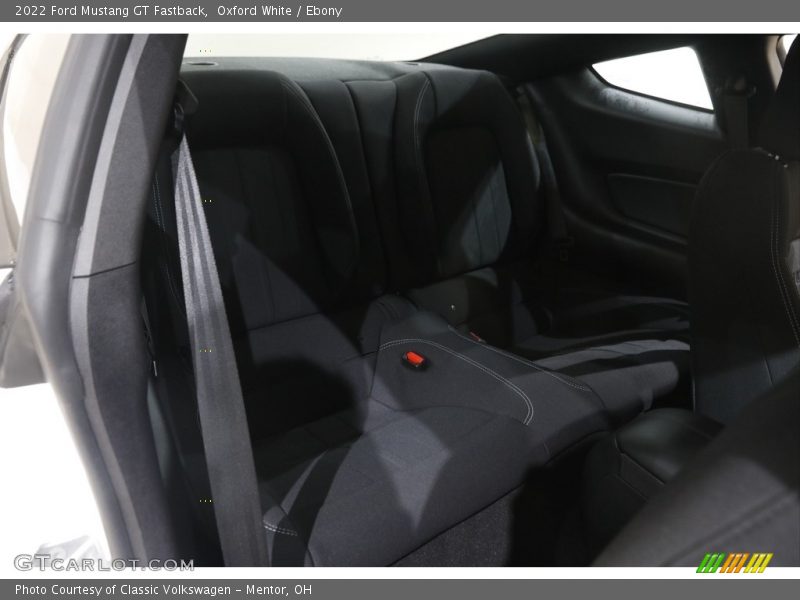 Rear Seat of 2022 Mustang GT Fastback