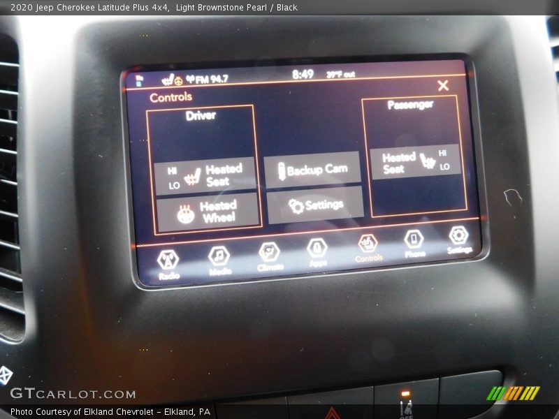 Light Brownstone Pearl / Black 2020 Jeep Cherokee Latitude Plus 4x4