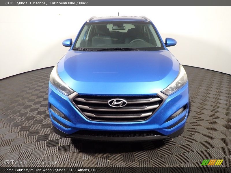 Caribbean Blue / Black 2016 Hyundai Tucson SE