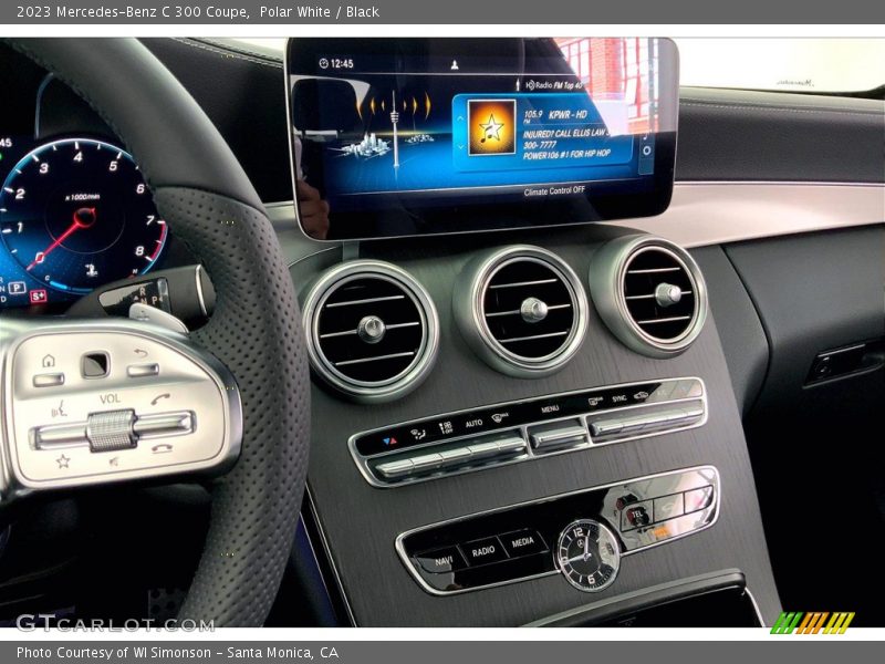 Controls of 2023 C 300 Coupe