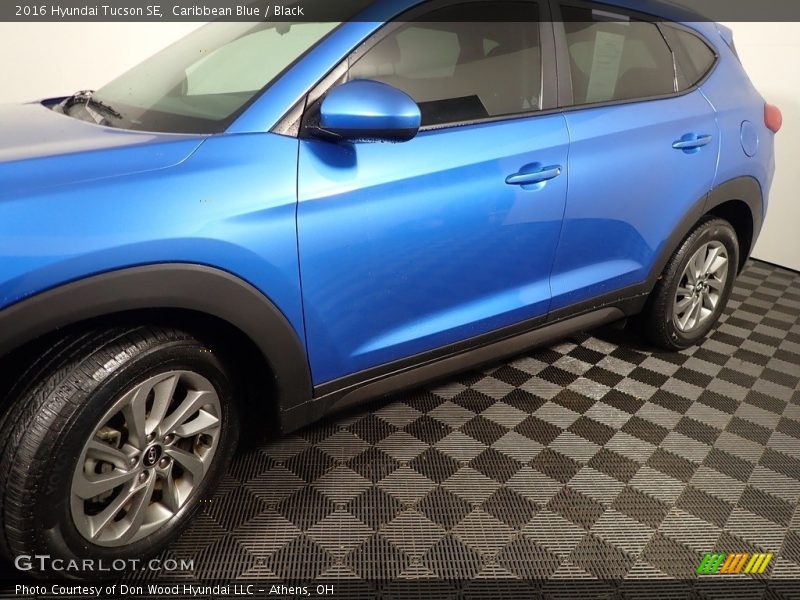 Caribbean Blue / Black 2016 Hyundai Tucson SE