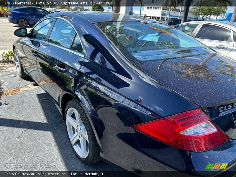 Capri Blue Metallic / Ash Grey 2006 Mercedes-Benz CLS 500