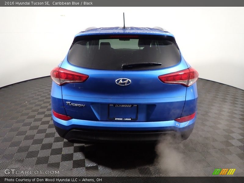 Caribbean Blue / Black 2016 Hyundai Tucson SE