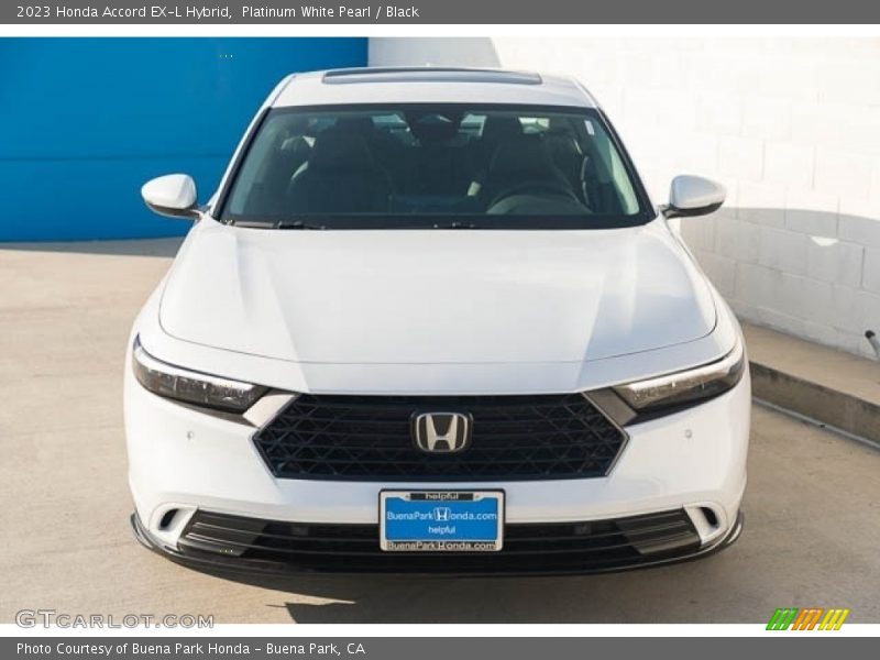 Platinum White Pearl / Black 2023 Honda Accord EX-L Hybrid