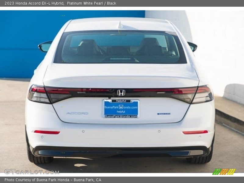 Platinum White Pearl / Black 2023 Honda Accord EX-L Hybrid