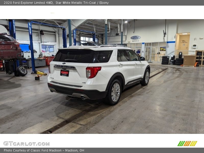 Star White Metallic Tri-Coat / Ebony 2020 Ford Explorer Limited 4WD