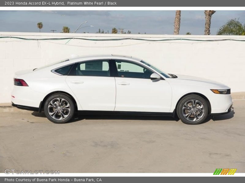 Platinum White Pearl / Black 2023 Honda Accord EX-L Hybrid