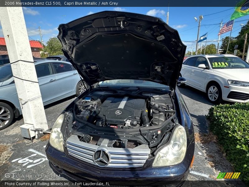 Capri Blue Metallic / Ash Grey 2006 Mercedes-Benz CLS 500