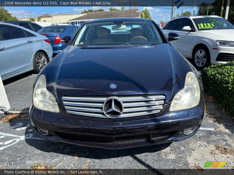 Capri Blue Metallic / Ash Grey 2006 Mercedes-Benz CLS 500